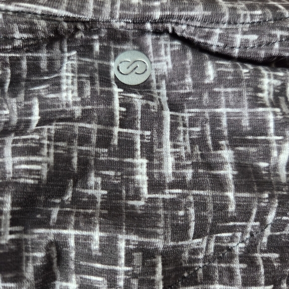 Callaway Golf Women's Cross Thatch Crew Neck Top Medium New Black & White Turn - Picture 9 of 10